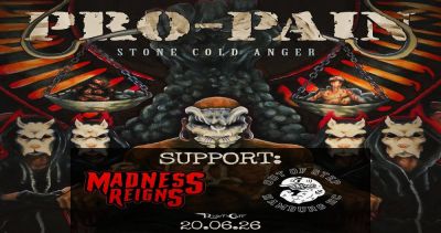Z13 Fotografie - Heißer Ritt im Riders Cafe – NYHC-Legende Pro-Pain auf Europa-Tour 2026